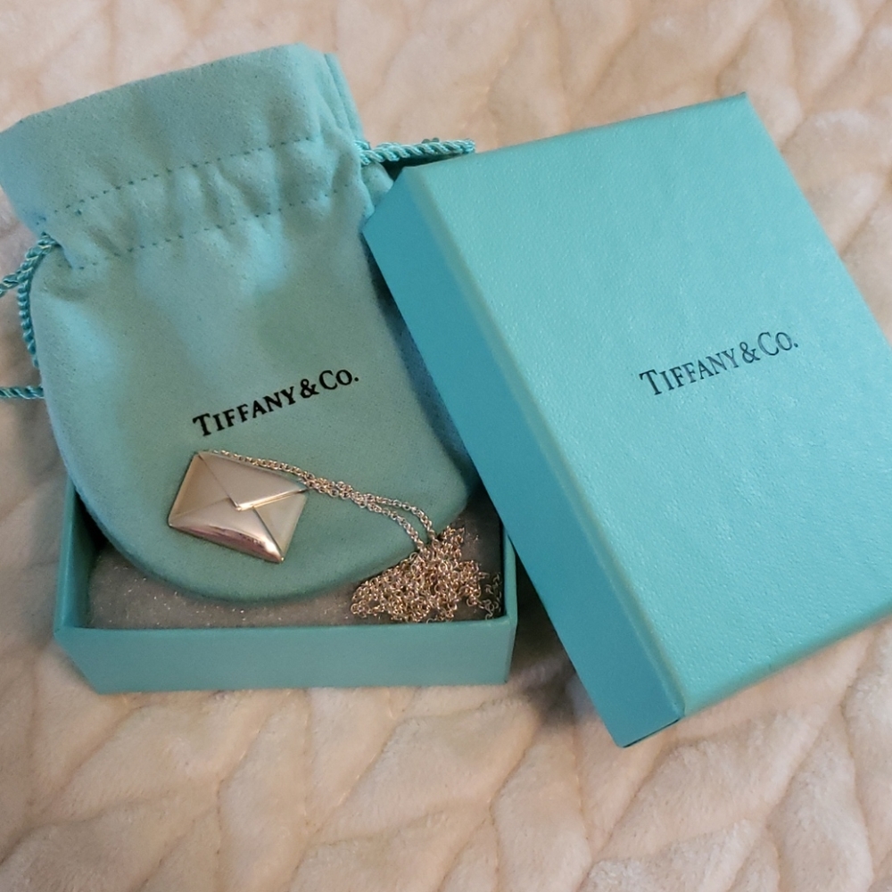 Tiffany & Co. love envelope necklace